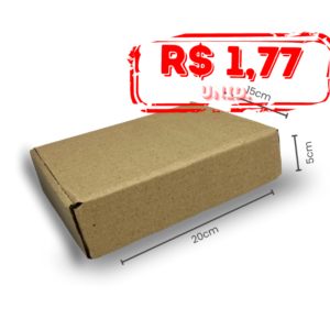 Pack c/200 Caixa em Papelão Micro-ondulado – Sem Impressão – (20x15x5)