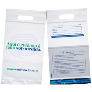 Pack c/1000 Envelope para Delivery (com alça) – 32×47 – Saúde Individualizada
