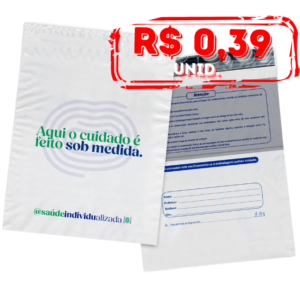 Pack c/2000 – Envelope para Delivery – 20×28 – Saúde Individualizada